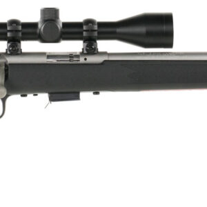 Savage Arms 95200 93 FVSS XP Full Size 22 WMR 5+1 21" Matte Stainless Heavy Barrel, Matte Drilled & Tapped Stainless Steel Receiver, Matte Black Fixed Synthetic Stock, 3-9x40mm Duplex, Right Hand