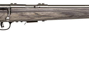 Savage Arms 96705 93R17 BVSS Full Size 17 HMR 5+1 21" Satin Heavy Button Rifled Barrel, Satin Drilled & Tapped Stainless Steel Receiver, Gray Fixed Laminate Stock, Right Hand