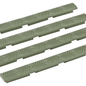 Ergo 4332OD WedgeLok Slot Cover  OD Green Rubber, 7 Slot Low Profile w/Aggressive Texture 4 Per Pack