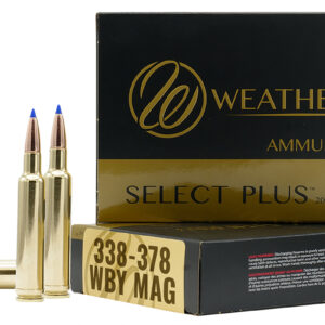 Weatherby B333225TTSX Select Plus  338-378WthbyMag 225gr Barnes Tipped TSX Lead Free 20 Per Box/10 Case