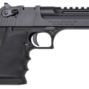 Magnum Research DE445IMB Desert Eagle L5 44 Rem Mag 5" with Muzzle Brake 8+1 Black Hardcoat Anodized Aluminum Frame Black Carbon Steel Slide Black Hogue Wraparound Grip