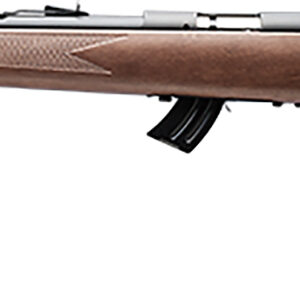 Savage Arms 50702 Mark II GL Youth 22 LR 10+1 19" Matte Black Sporter Barrel, Matte Black Drilled & Tapped Carbon Steel Receiver, Satin Brown Fixed Wood Stock, Left Hand
