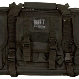 Bulldog BDT4043B BDT Tactical Single Black Nylon, 3 Accessory Pockets, Deluxe Padded Backstraps, Lockable Zippers & Padded
