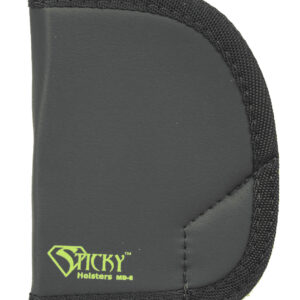 Sticky Holsters MD6 MD-6  Black/Green Latex Free Rubber Fits Ruger SP101 Ambidextrous