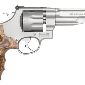 Smith & Wesson 170210 Performance Center Model 627 357 Mag 8rd 5" Stainless Steel Barrel & Cylinder Matte Silver Stainless Steel Frame with Wood Grip Includes Synthetic Grip