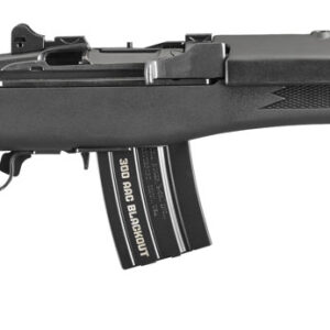 Ruger 5864 Mini-14 Tactical 300 Blackout 20+1 16.12" Blued Threaded Barrel, Blued Drilled & Tapped Steel Receiver, Black Synthetic Fixed Stock, Right Hand
