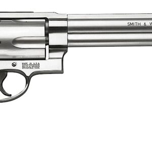 Smith & Wesson 163500 Model 500  500 S&W Mag Stainless Steel 8.38" Barrel & 5rd Cylinder, Satin  Stainless Steel X-Frame, Fixed Compensator, Internal Lock