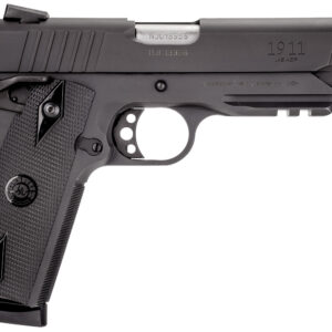 Taurus 1191101B1 1911  Full Size Frame 45 ACP 8+1 5" Matte Stainless Steel Barrel, Matte Black Serrated Steel Slide & Frame w/Beavertail & Picatinny Rail, Black Checkered Polymer Grip, Right Hand