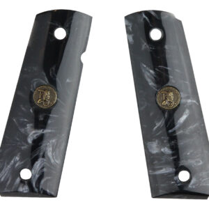 Pachmayr 62000 Custom Grip Black Simulated Pearl Panels for 1911 with Ambidextrous Safety