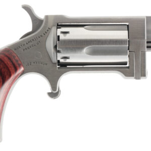 North American Arms SW Sidewinder  22 WMR 5 Shot 1.50" Stainless Steel Barrel, Frame & Cylinder, Rosewood Birdshead Grip Exposed Hammer