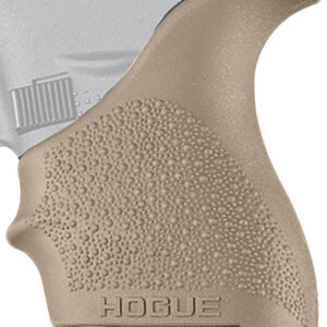Hogue 18203 HandAll Beavertail Grip Sleeve Textured Flat Dark Earth Rubber for Glock 42, 43