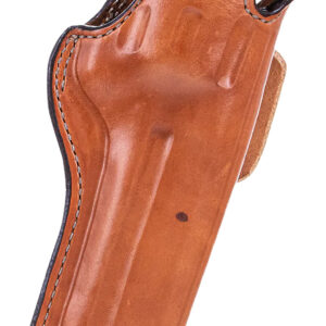 Bianchi 10309 5BHL Thumbsnap  OWB Size 08 Tan Leather Belt Loop Fits S&W N Frame/Colt Anaconda 4" Barrel Right Hand