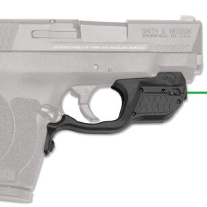 Crimson Trace 0155801 Laserguard  S&W M&P Shield 45 ACP, Green Laser Black Polymer