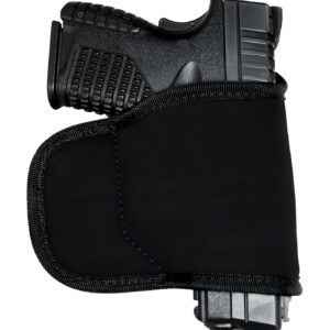 GrovTec US Inc GTHL15099BLK Multi-Fit  OWB Size 99 Black Suede Belt Loop Fits Med/Lg Semi-Auto Right Hand