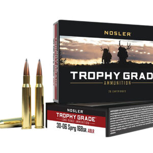 Nosler 60102 Trophy Grade Long-Range 30-06Springfield 168gr Nosler Spitzer AccuBond Long Range 20 Per Box/10 Case