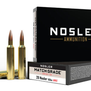 Nosler 51287 Match Grade  28Nosler 168gr Custom Competition Hollow Point Boat Tail 20 Per Box/10 Case
