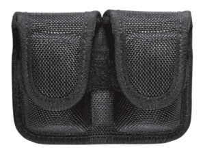 Bianchi 17400 7301 SpeedLoader Pouch Double Black Accumold Hook & Loop Belts 2-2.25" Wide Compatible w/ 38/357