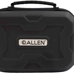 Allen 829 EXO  Handgun Case Black Polymer, Molded Carry Handle, Egg Crate Foam & Lockable Zippers 9" x 6.25" Interior Dimensions