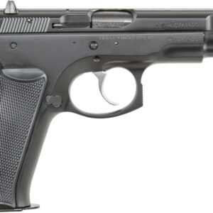 CZ-USA 01102 CZ 75 B 9mm Luger 10+1 4.60" Black Steel Barrel, Black Serrated Steel Slide, Black Polycoat Steel Frame w/Beavertail, Black Plastic Grip