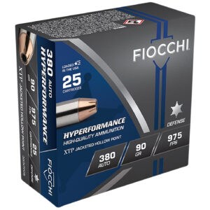 Fiocchi 380XTP25 Hyperformance  380ACP 90gr Hornady XTP Hollow Point 25 Per Box/20 Case