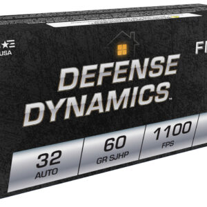 Fiocchi 32APHP Defense Dynamics  32ACP 60gr Jacketed Hollow Point 50 Per Box/20 Case