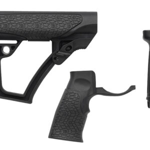 Daniel Defense 2810206145006 Collapsible Buttstock Pistol Grip/Vertical Foregrip AR-15 Black Polymer