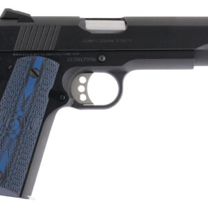 Colt Mfg O1970CCS Competition Government 45 ACP 8+1 5" Stainless National Match Barrel, Blued Serrated Carbon Steel Slide & Frame w/Beavertail, Blue Scalloped G10 Grip, Ambidextrous
