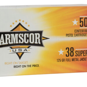 Armscor FAC38SUPER1N USA  38Super 125gr Full Metal Jacket 50 Per Box/20 Case