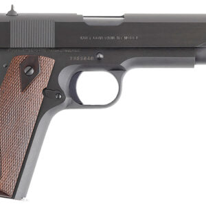 Colt Mfg O1970A1CS Government Series 70 45 ACP 7+1 5" Black National Match Barrel, Blued Serrated Steel Slide & Frame w/Beavertail, Rosewood Grip, Ambidextrous