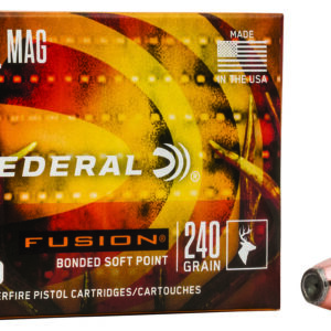 Federal F44SF1 Fusion Handgun 44RemMag 240gr Fusion Soft Point 20 Per Box/10 Case