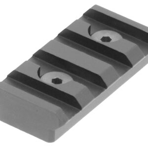 UTG Pro MTURS04S 4-Slot KeyMod Picatinny Rail Section  Black Anodized