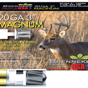 Brenneke SL203M Magnum  20Gauge 3" 1oz Slug Shot 5 Per Box/50 Case