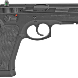 CZ-USA 01152 CZ 75 SP-01 Full Size Frame 9mm Luger 10+1 4.60" Black Steel Barrel, Black Steel Serrated Slide, Black Polycoat Steel Frame w/Beavertail & Picatinny Rail, Black Rubber Grip, Right Hand