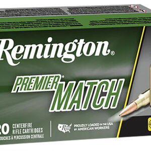 Remington Ammunition 27661 Premier Match 6.5Creedmoor 140gr Sierra MatchKing BTHP 20 Per Box/10 Case