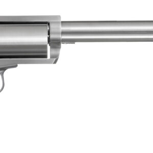 Magnum Research BFR460SW10 BFR Long Cylinder Large Frame 460 S&W Mag 5 Shot, 10" Brushed Stainless Steel Barrel, Cylinder & Frame, Black Rubber Grip, Exposed Hammer