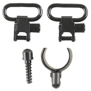 Uncle Mike's 15912 Magnum Band Swivel Set Quick Detach 115 SG-1 Blued 1" Loop for 12 Gauge Single/ Over Under Barrel Shotgun