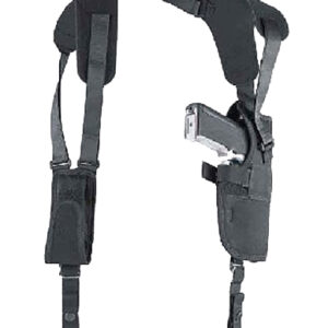 Uncle Mike's 75011 Pro-Pak Vertical Shoulder Holster Shoulder Size 01 Black Nylon Harness Fits Medium Autos Fits 3-4" Barrel Right Hand