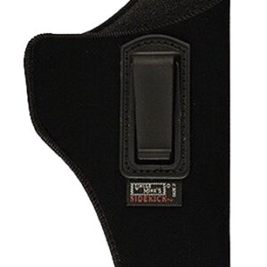 Uncle Mike's 76012 Inside The Pants Holster IWB Size 01 Black Suede Like Belt Clip Fits Medium Autos Fits 3-4" Barrel Left Hand