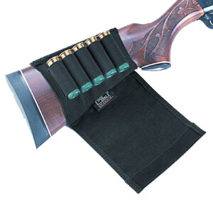 Uncle Mike's 88492 Buttstock Shell Holder  Black Nylon 5rd Shotgun