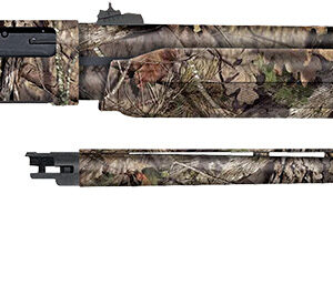 Mossberg 54183 500 Combo 20 Gauge 5+1 3" 26" Overall Mossy Oak Break-Up Country, Vent Rib/24" Slugster Barrels,  Fixed Synthetic Stock, Fully Rifled Bore Choke