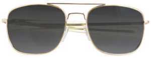 Humvee Adventure Gear HMV52BGOLD Sunglasses Adult Gray Lens MIL-PRF-31013 Gold Frame