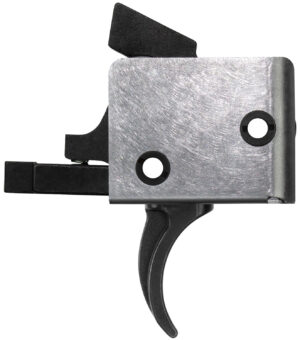 CMC Triggers 93501 Drop-In Single-Stage Curved Trigger w/ 5-5.50 lbs Draw Weight & Black/Silver Finish