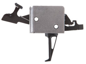 CMC Triggers 91504 Drop-In Two-Stage Flat Trigger w/ 1-3 lbs Draw Weight & Black/Silver Finish