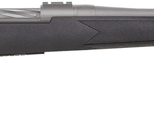 Mossberg 28006 Patriot  7mm-08 Rem 5+1 22" Stainless Cerakote Fluted Barrel, Stainless Cerakote Receiver Drilled & Tapped, Black Fixed Synthetic Stock, Right Hand