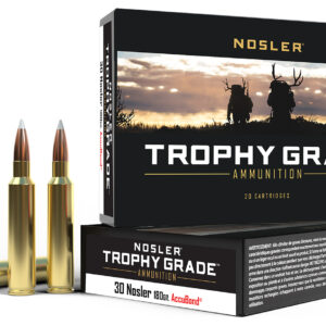 Nosler 60117 Trophy Grade  30Nosler 180gr Nosler AccuBond 20 Per Box/10 Case