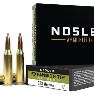 Nosler 40030 E-Tip Lead Free 243Win 90gr E Tip Lead Free 20 Per Box/10 Case
