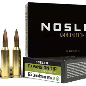 Nosler 40398 E-Tip  6.5Creedmoor 120gr E Tip Lead Free 20 Per Box/10 Case