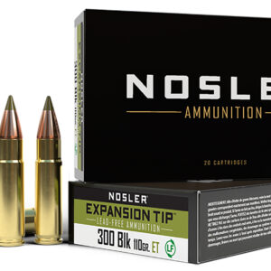 Nosler 40660 E-Tip  300Blackout 110gr E Tip Lead Free 20 Per Box/20 Case