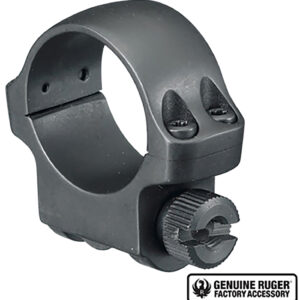 Ruger 90277 3BHM Scope Ring  Matte Black 1" Low