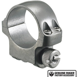 Ruger 90293 3KTG Scope Ring  Silver 1" Low